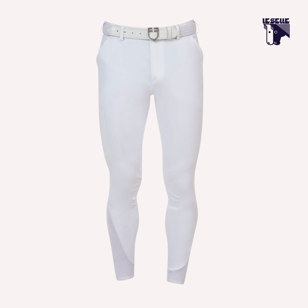 PANTALONI SLIM FIT EQUESTRO RIDERTECHNOLOGY - BIANCO