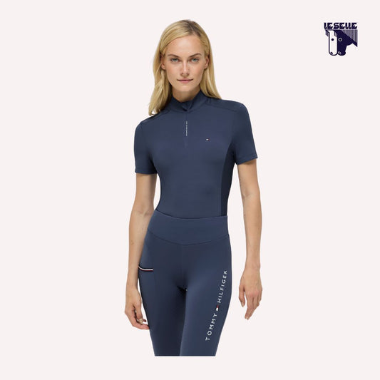 TRAINING TOP PALMA CON ZIP TOMMY HILFIGER - INDACO
