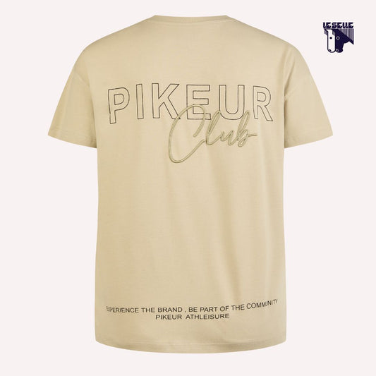 T-SHIRT PIKEUR OVERSIZE - BEIGE