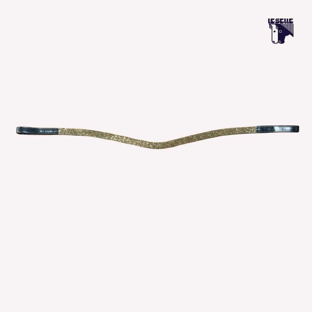 FRONTALINO SILVERLINE TACK - GIALLO SCURO