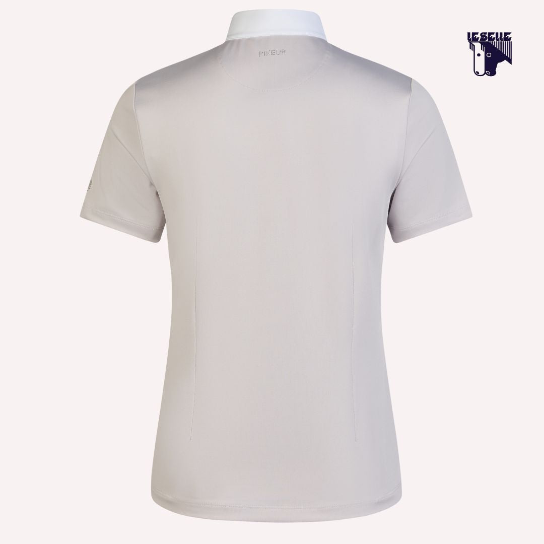POLO DA COMPETIZIONE PIKEUR STRASS - GESSO