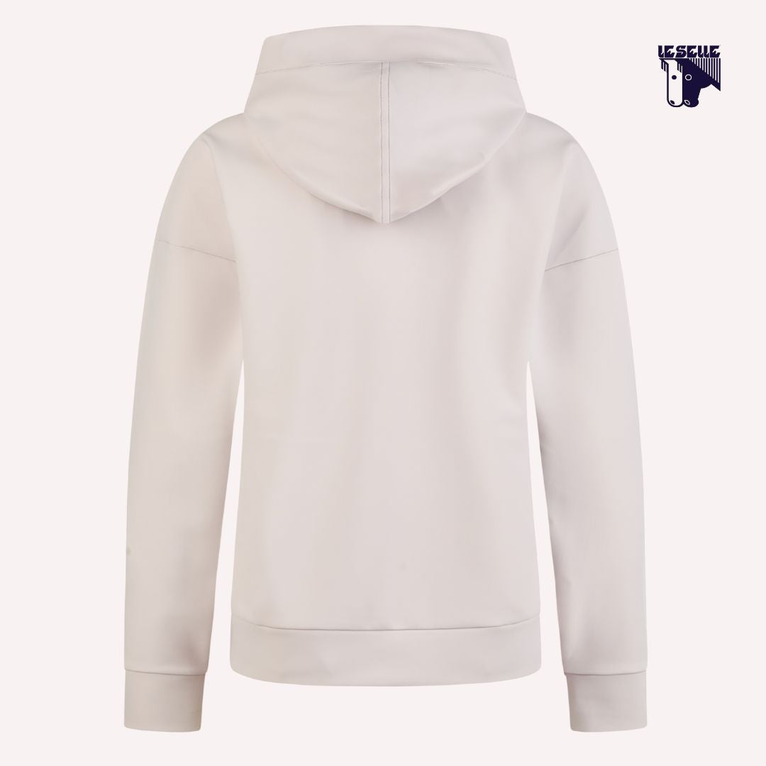 FELPA PIKEUR HOODY- GESSO
