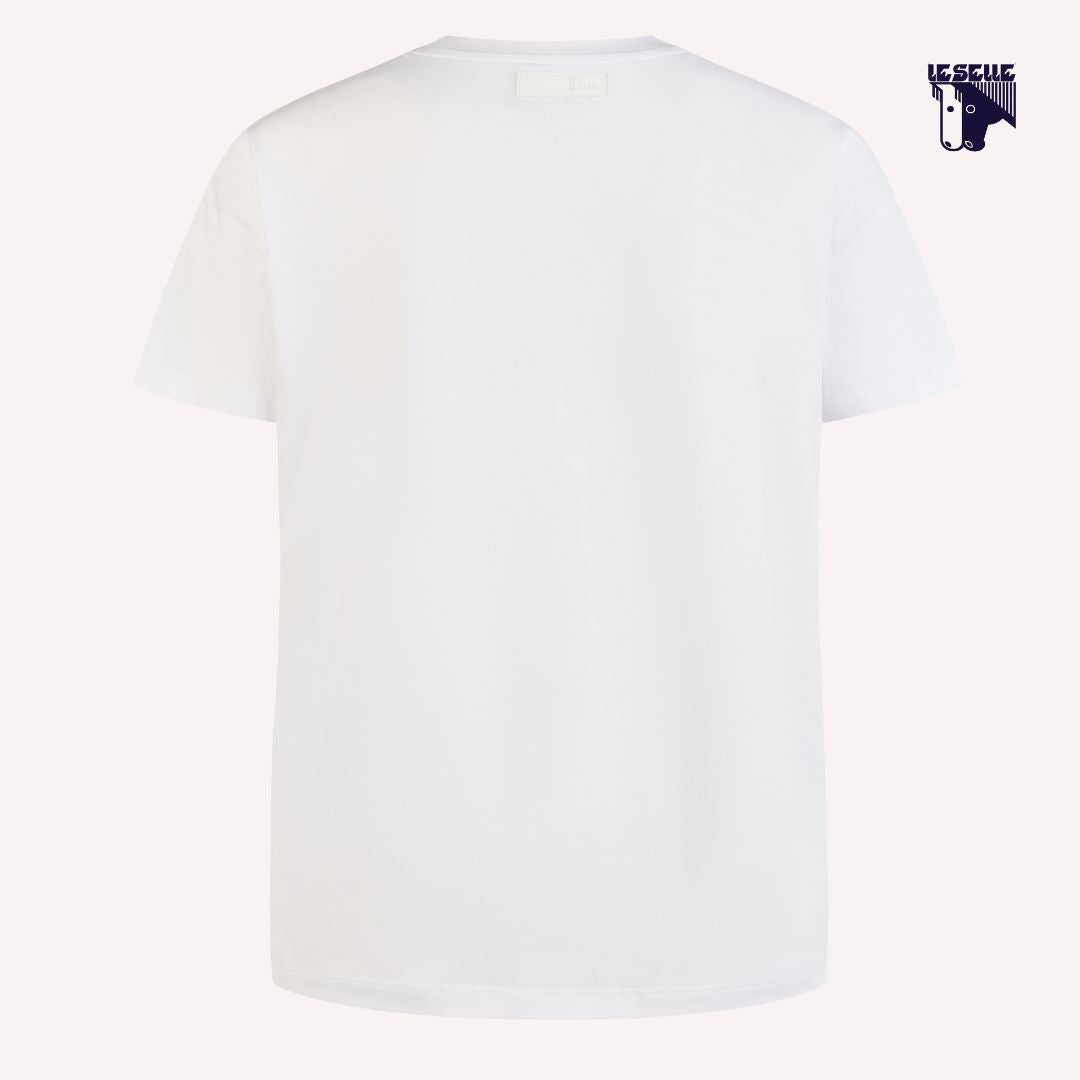 T-SHIRT PIKEUR OVERSIZE - BIANCO