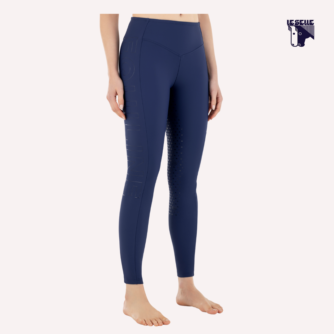 LEGGINGS INVERNALI EQUILINE CAISFH - NAVY PEONY