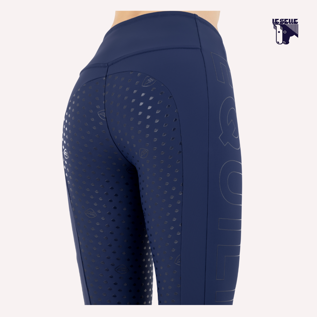 LEGGINGS INVERNALI EQUILINE CAISFH - NAVY PEONY