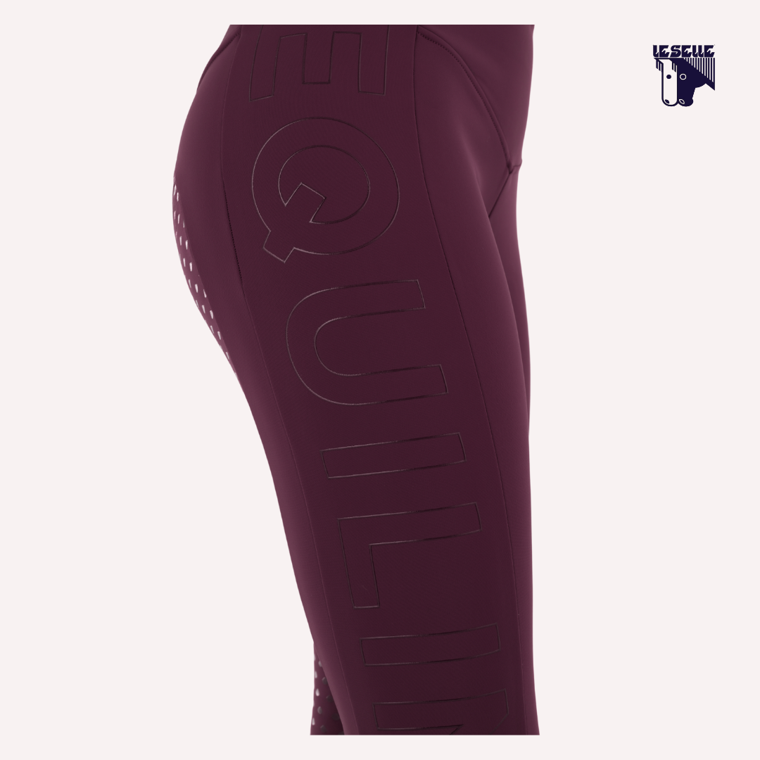 LEGGINGS INVERNALI EQUILINE CAISFH - AMARANTO