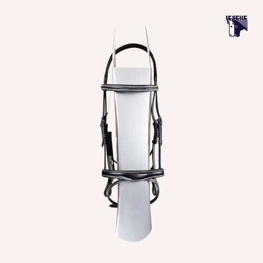 TESTIERA SILVER CROWN - NERO