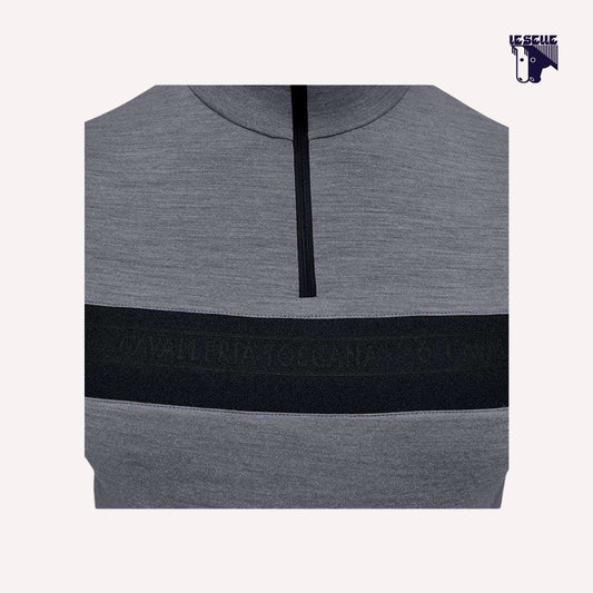 CAVALLERIA TOSCANA TECH WOOL HALF ZIP TRAINING TOP