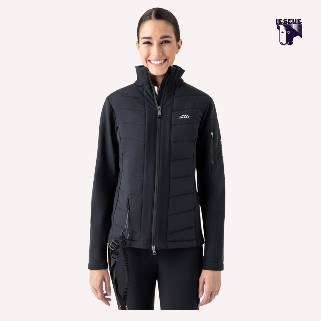 GIACCA SOFTSHELL DONNA EQUILINE ENTRAEC NERO – Le Selle