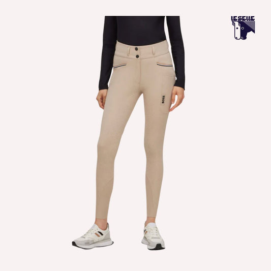 PANTALONE HAILEY FULL GRIP BOSS EQUESTRIAN - BEIGE