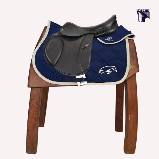SARM HIPPIQUE SADDLE PAD AND HAT - BORDEAUX AND CREAM