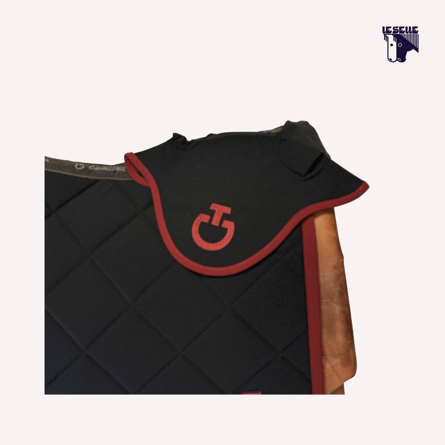 SET CT DIAMOND QUILTED - NERO/BORDEAUX