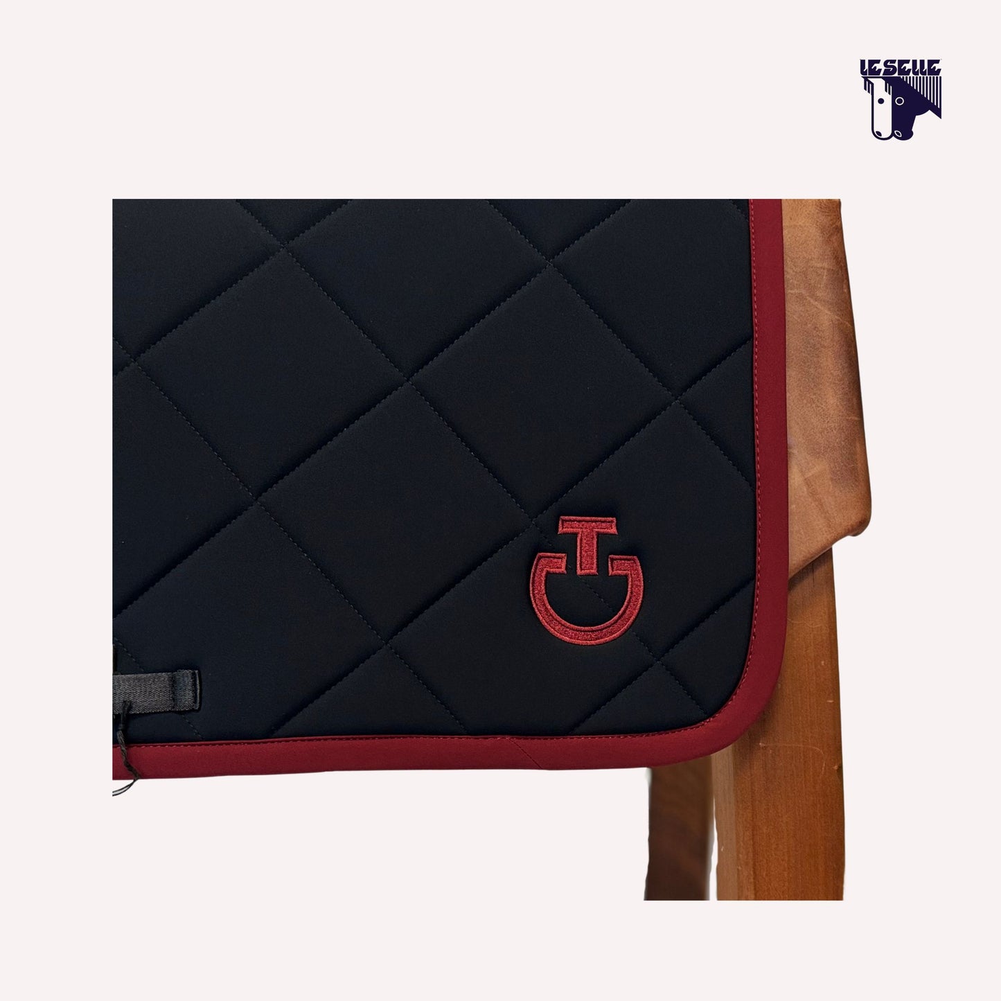 SET CT DIAMOND QUILTED - NERO/BORDEAUX
