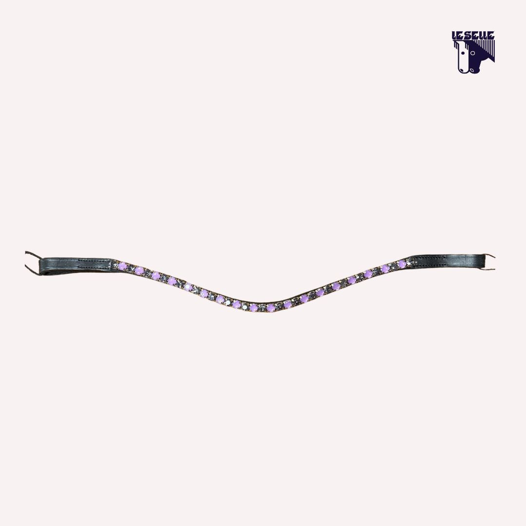 FRONTALINO SILVERLINE TACK - LILLA/BLACK