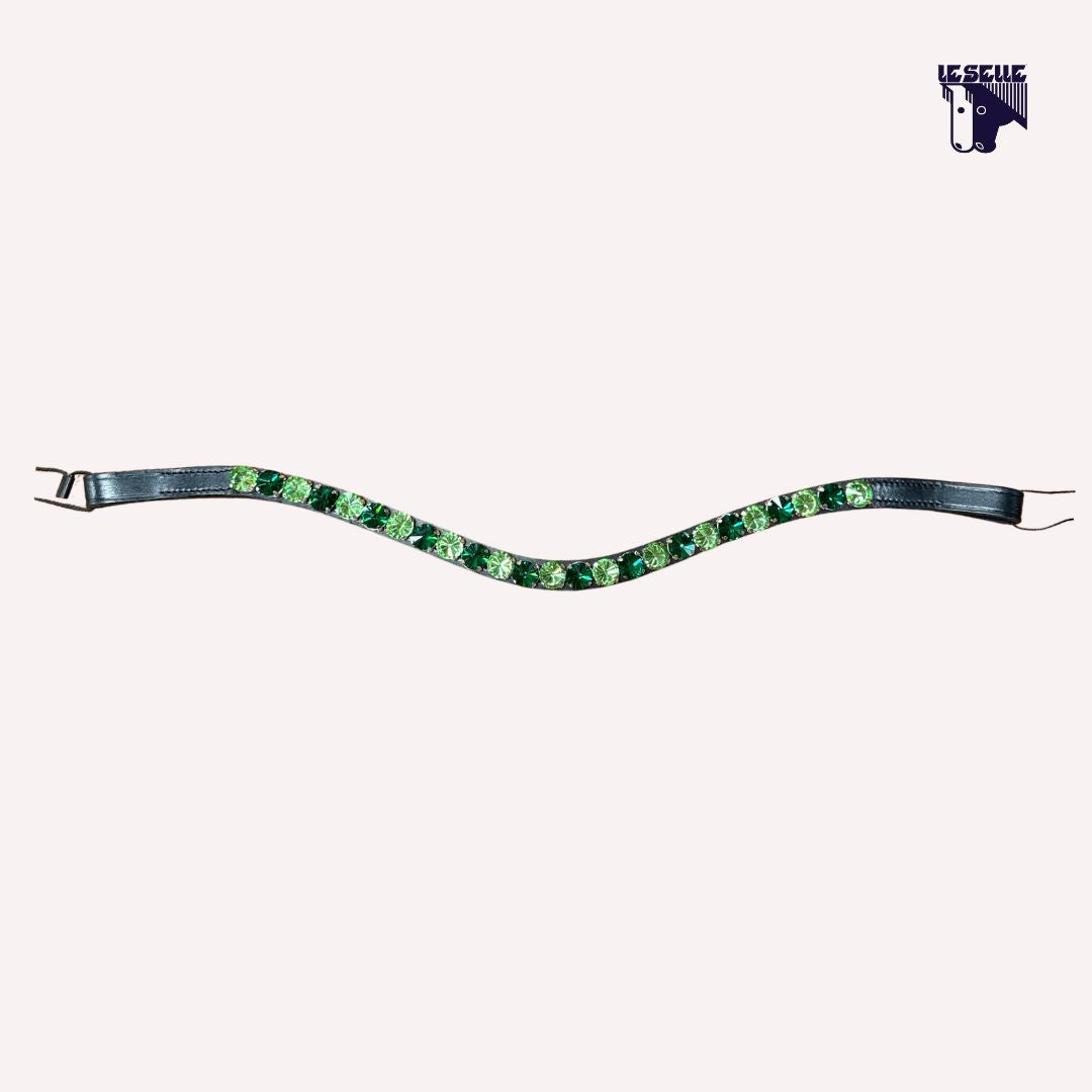 FRONTALINO SILVERLINE TACK - VERDE MIX