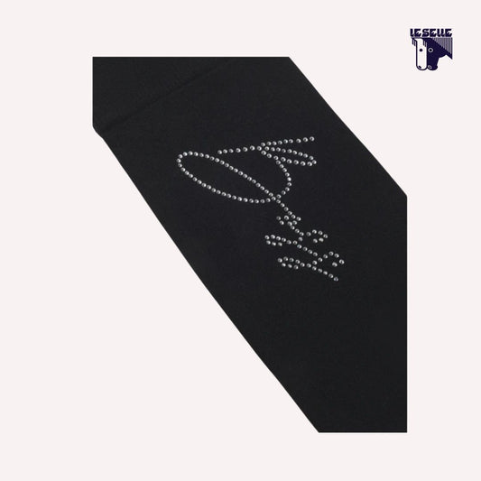 CALZINI SALLY CON LOGO IN CRISTALLI BOSS EQUESTRIAN - NERO