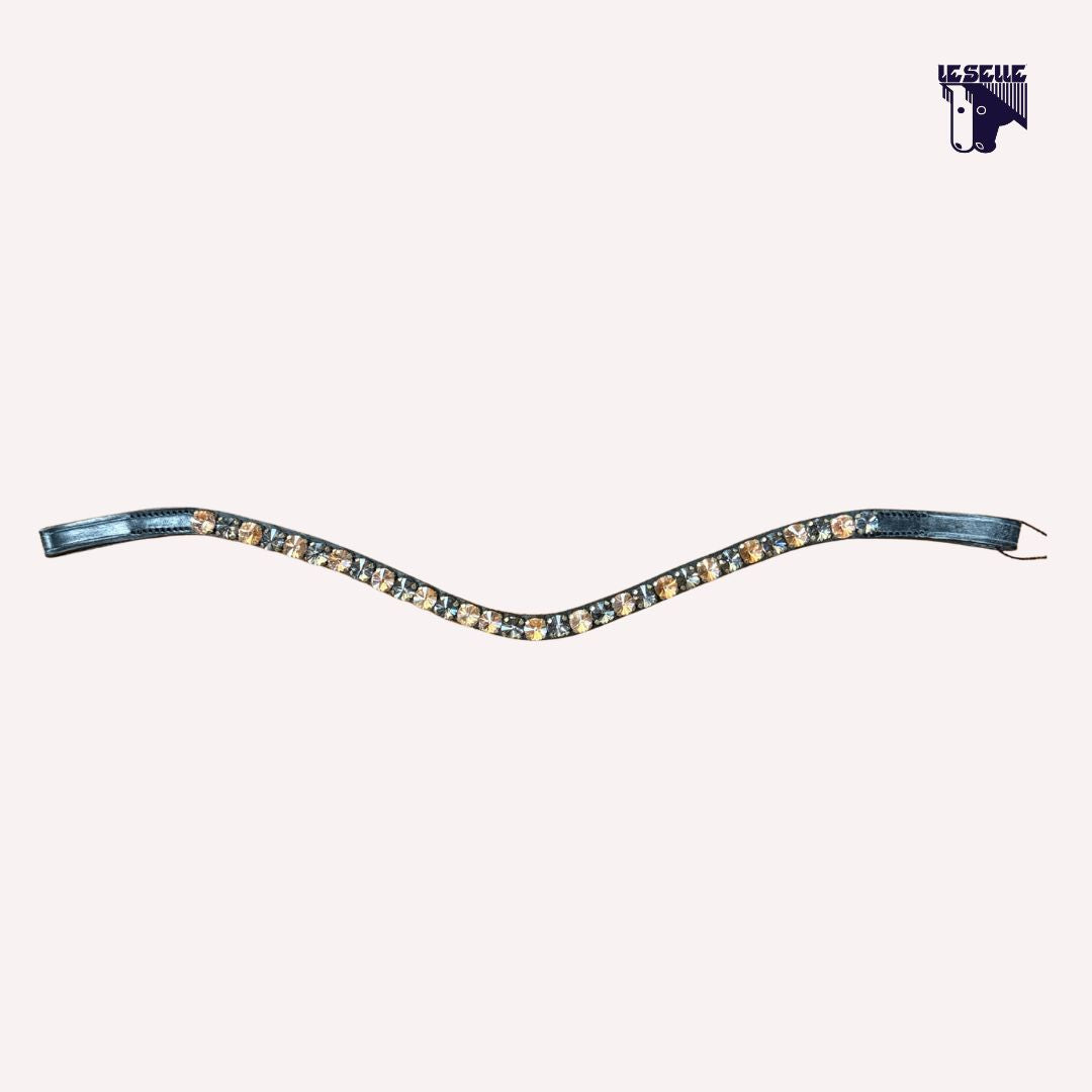 FRONTALINO SILVERLINE TACK - GRIGIO/ROSA