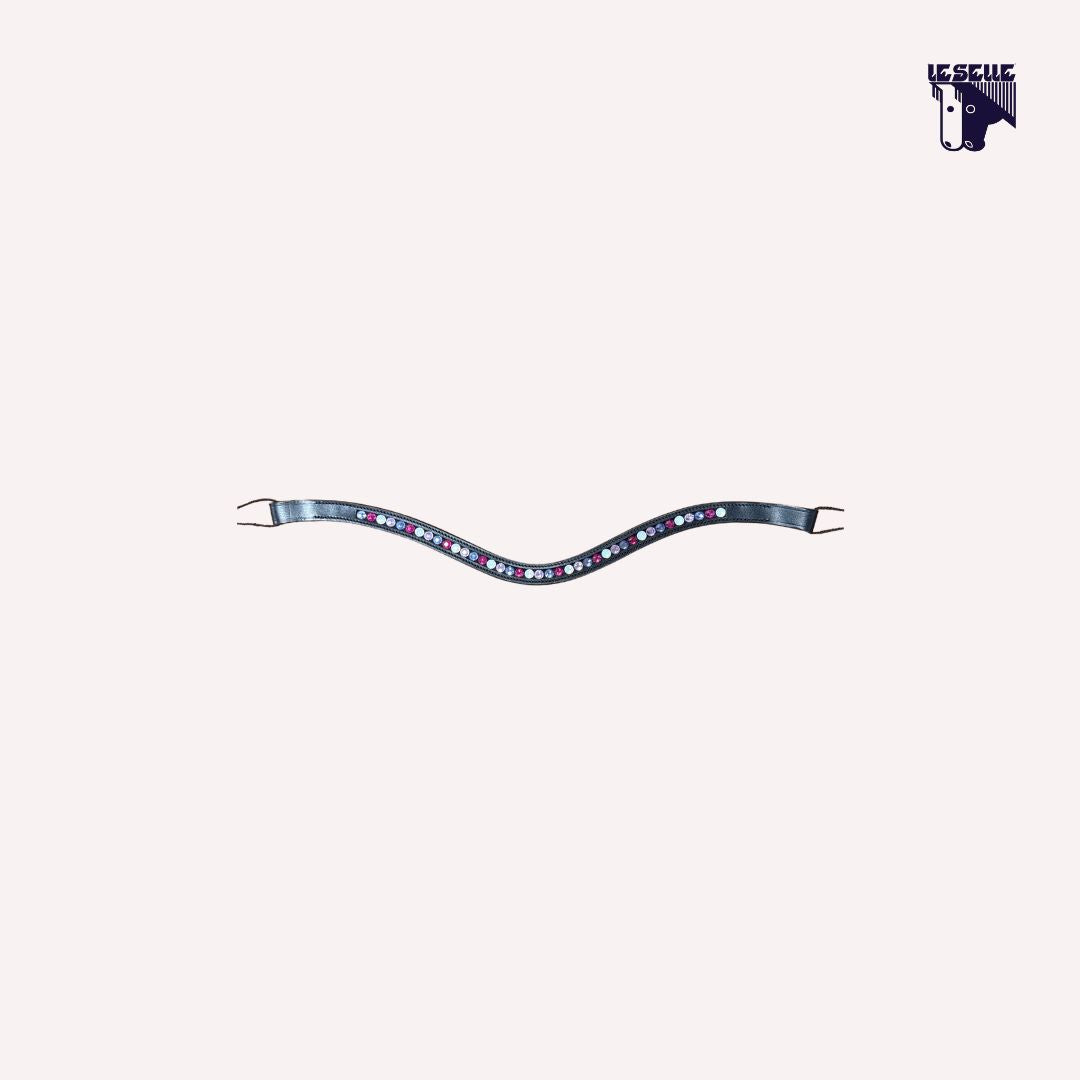 FRONTALINO SILVERLINE TACK - FUXIA/LILLA