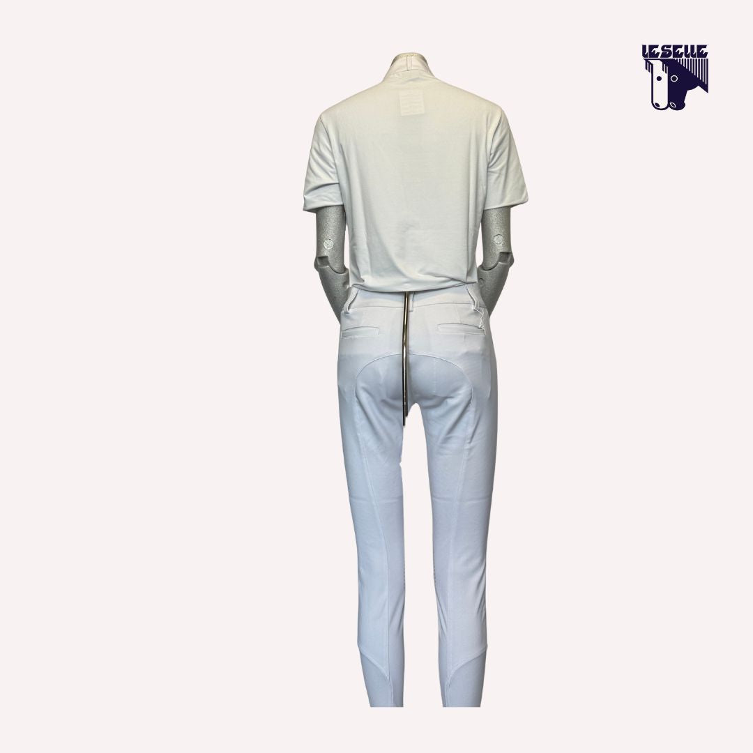 POLO DA COMPETIZIONE BEVET MEZZA MANICA ANIMO - BIANCO