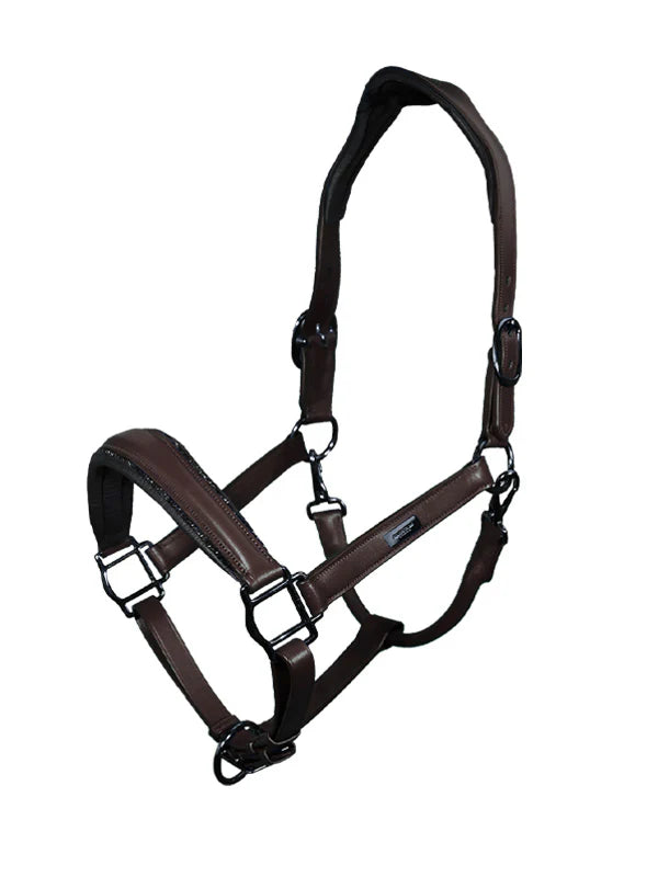 CAVEZZA IN CUOIO EQUESTRIAN STOCKHOLM - MARRONE