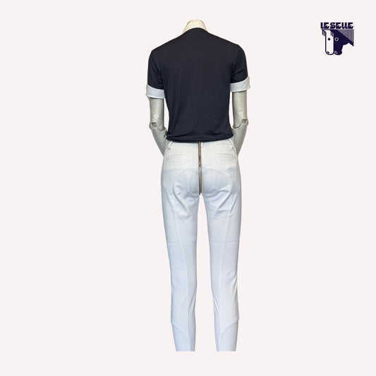 POLO DA COMPETIZIONE FUTA MEZZA MANICA ANNA SCARPATI - BLU