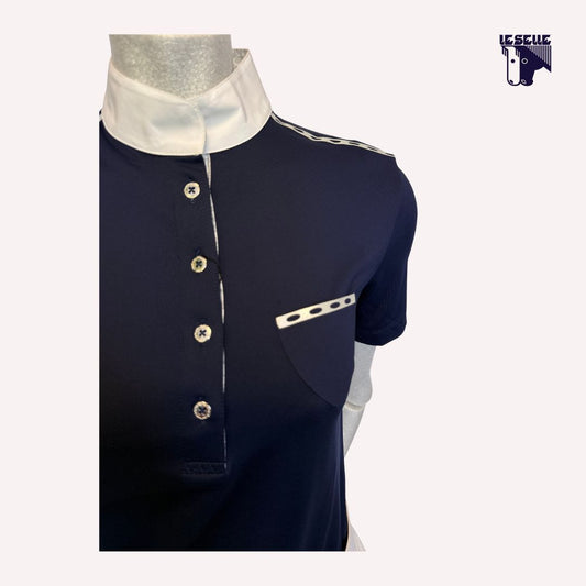 POLO DA COMPETIZIONE MEZZA MANICA ANIMO - BLU