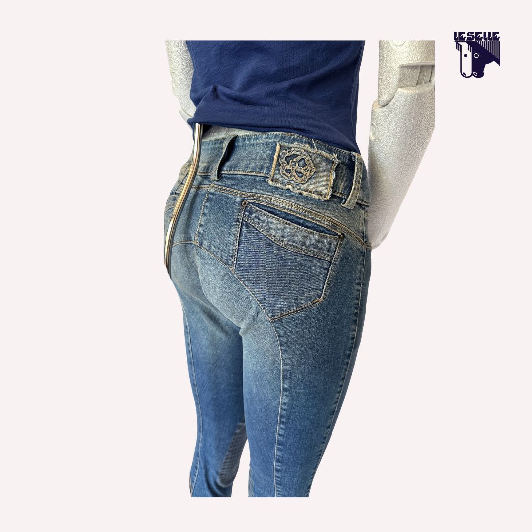 JEANS GRIP AL GINOCCHIO ANIMO - DENIM