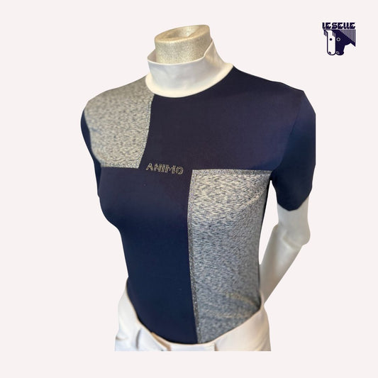 POLO DA COMPETIZIONE DISAIER MEZZA MANICA ANIMO - BLU
