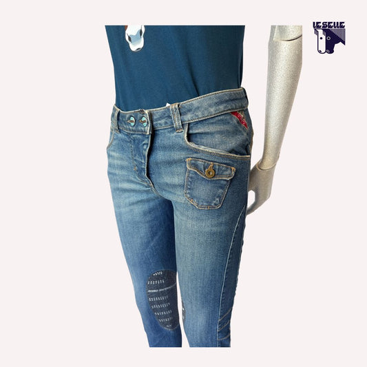 JEANS GRIP AL GINOCCHIO ANIMO - DENIM