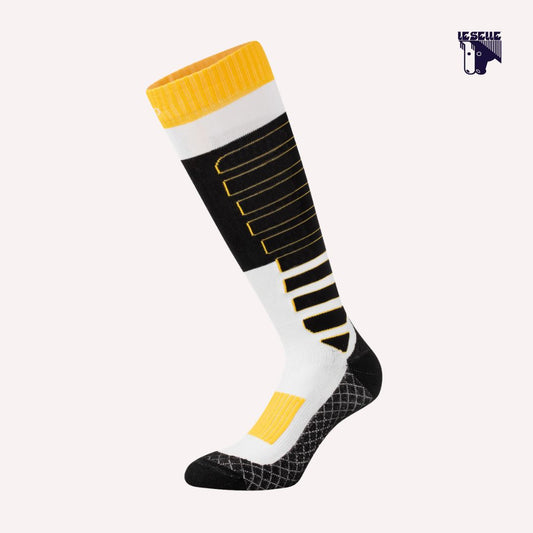 CALZINI EQUESTRO IN TESSUTO TECNICO - NERO/GIALLO