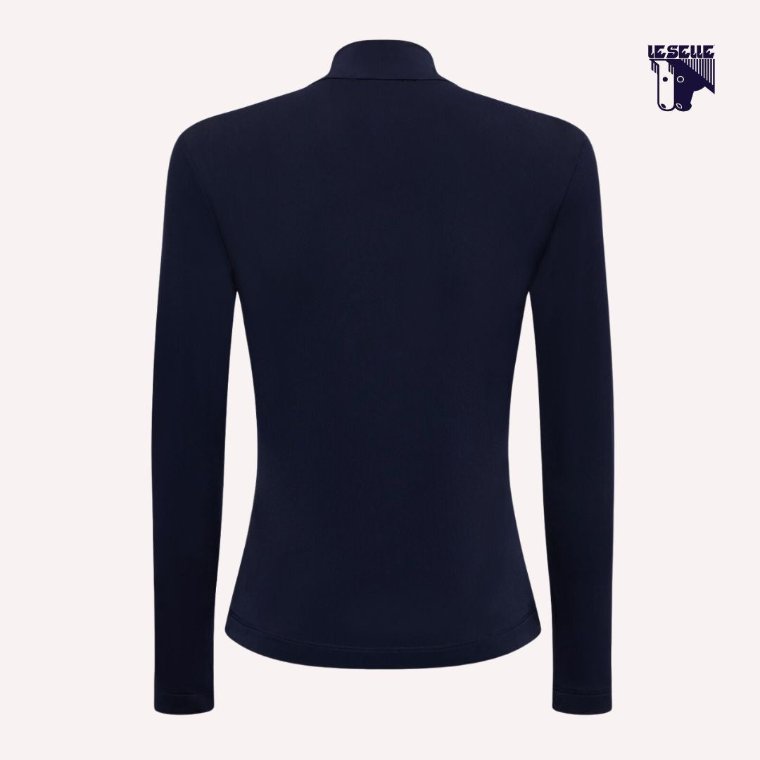 POLO DA BAMBINA IN JERSEY CAVALLERIA TOSCANA - BLU