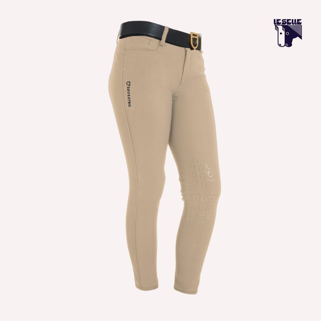 PANTALONE UNISEX BAMBINI SLIM FIT EQUESTRO - BEIGE