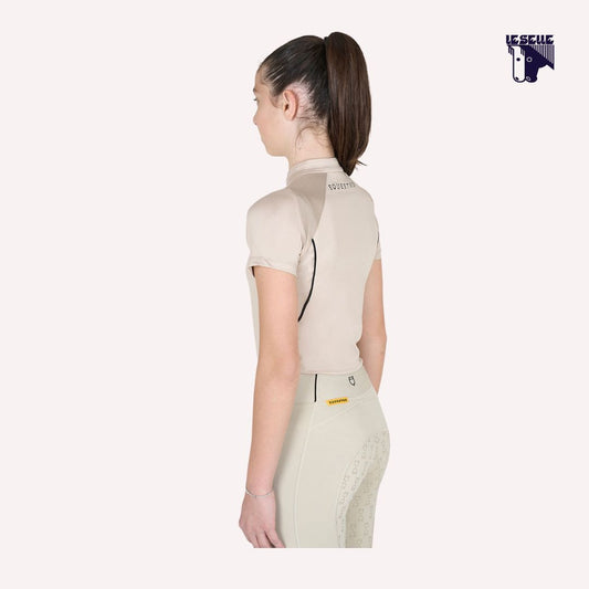 TRAINING POLO SLIM FIT BAMBINO EQUESTRO - BEIGE