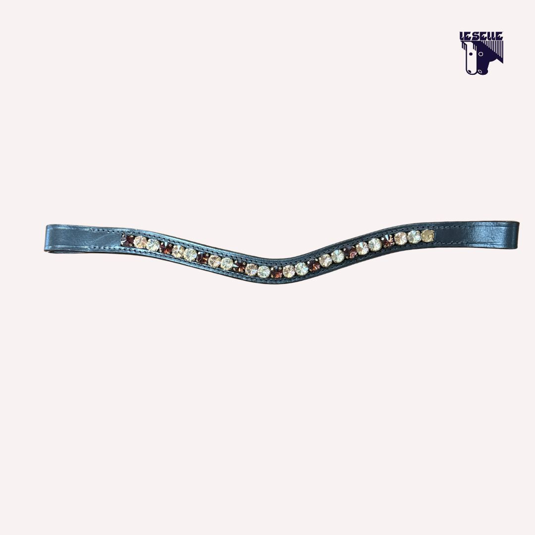 FRONTALINO SILVERLINE TACK - BRONZO/ROSA