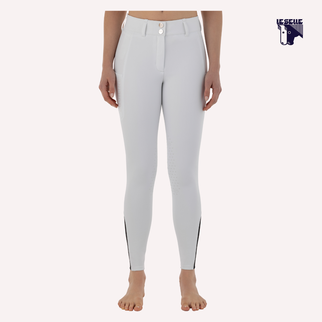 PANTALONI INVERNALI EQUILINE COCKEKH - BIANCO