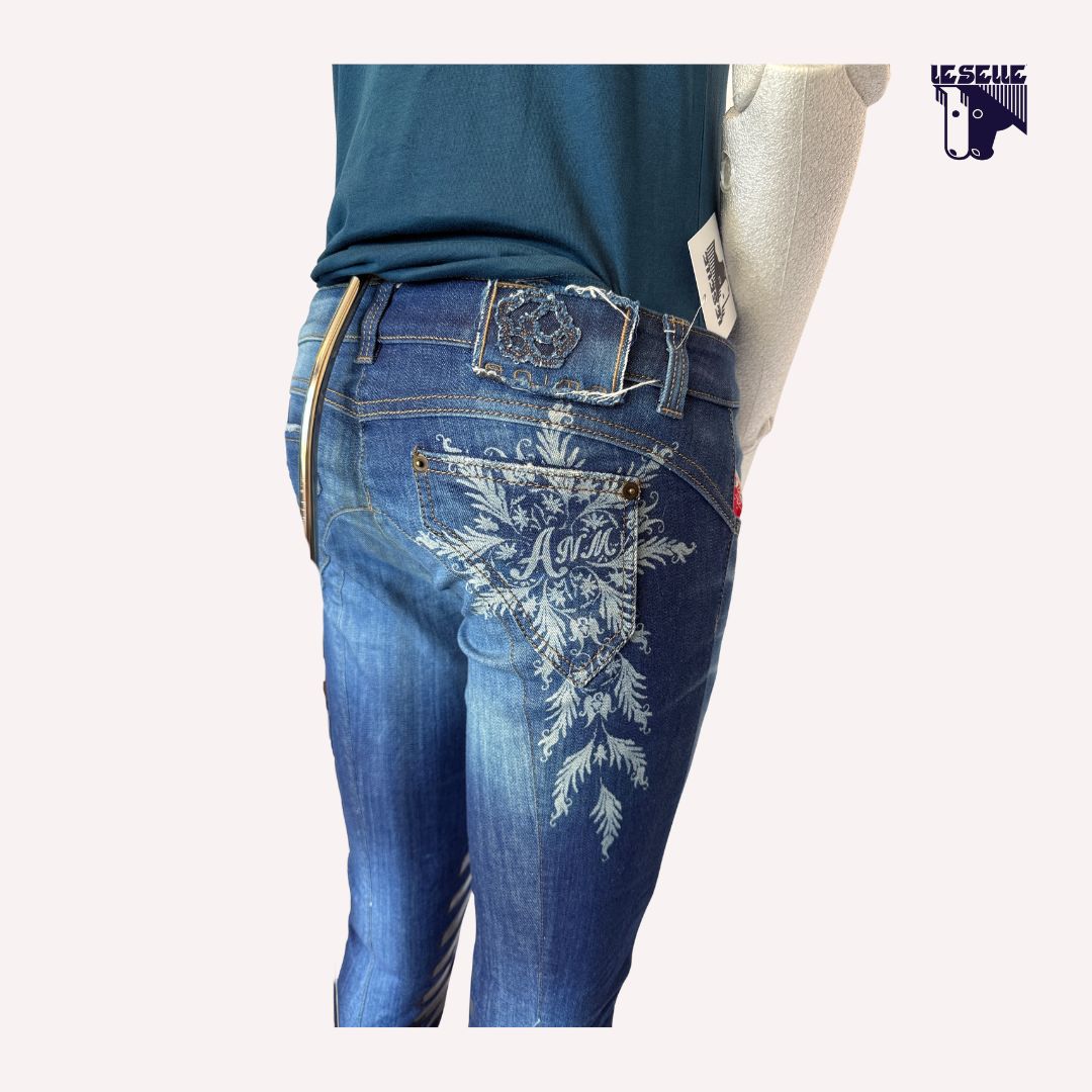 JEANS GRIP AL GINOCCHIO ANIMO - DENIM
