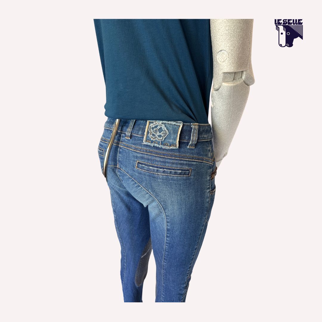JEANS GRIP AL GINOCCCHIO ANIMO -DENIM