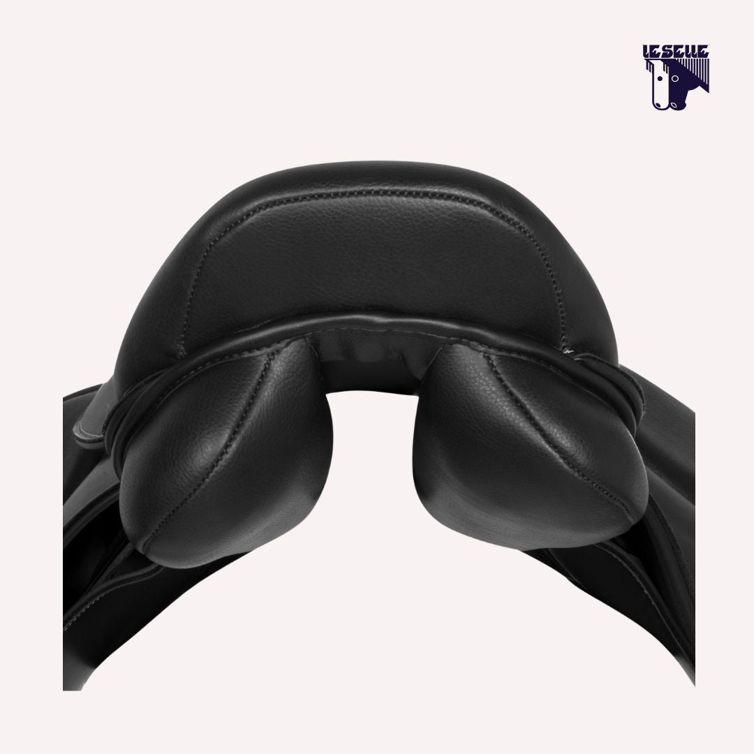 SELLA SALTO ROMA IN PU-LEATHER UMBRIA EQUITAZIONE - NERO