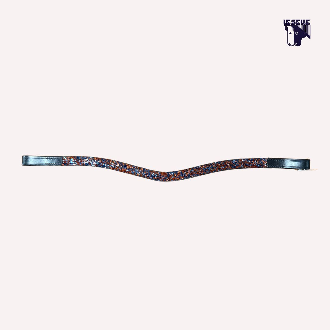 FRONTALINO SILVERLINE TACK - ROSSO/BLU
