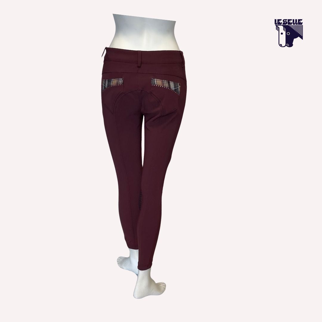 PANTALONI GRIP AL GINOCCHIO ANIMO - BORDEAUX