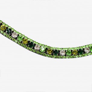 BROWBAND GREEN 3 LINES