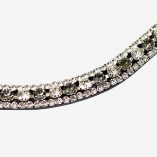 BROWBAND CRYSTAL AND OLIVE 3 LINES
