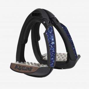 X-CEL JUMPINGSTIRRUPS EQUILINE - BLACK WITH BLUE COVER