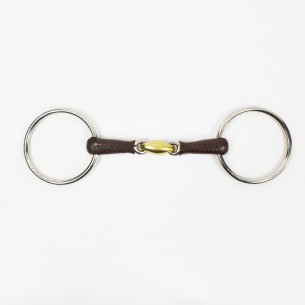 SNAFFLE BIT COVERED IN LEATHER