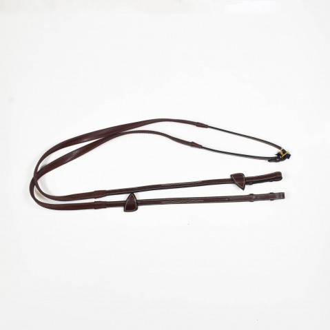 DY'ON RUBBER REINS - BROWN
