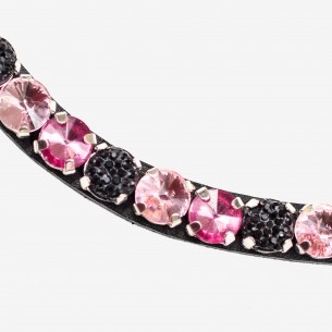 BROWBAND TWO-TONE PINK AND MEDIUM BLACK