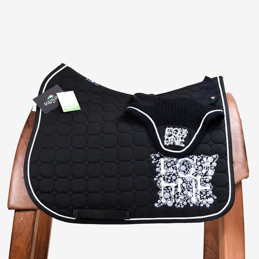 SOTTOSELLA E CUFFIETTA DRESSAGE OCTAGON - NERO