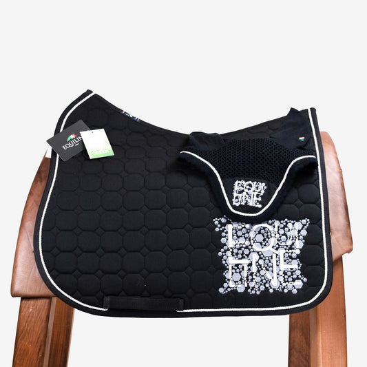 SOTTOSELLA E CUFFIETTA DRESSAGE OCTAGON - NERO