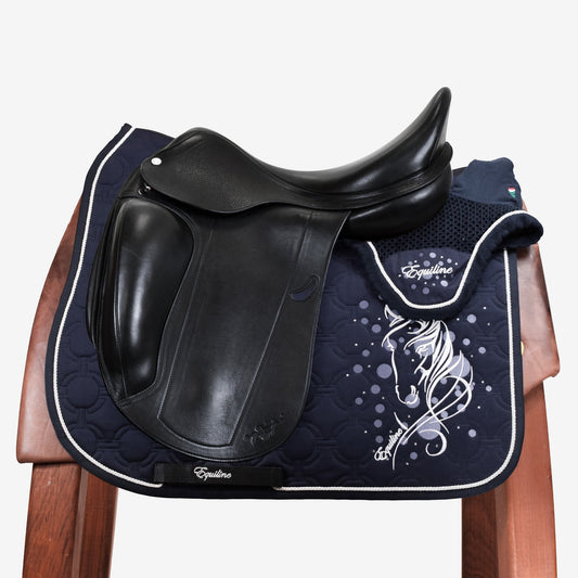 SOTTOSELLA E CUFFIETTA EQUILINE DRESSAGE - BLU