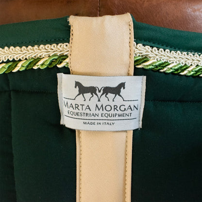 MARTA MORGAN SADDLE PAD AND HOOD - GREEN